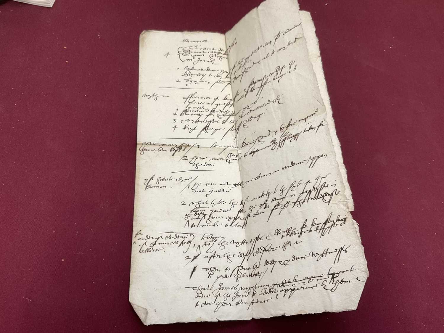 Of Norfolk and Sir Edward Coke (1552-1634) interest: Large archive of indentures on vellum and paper - Image 63 of 73