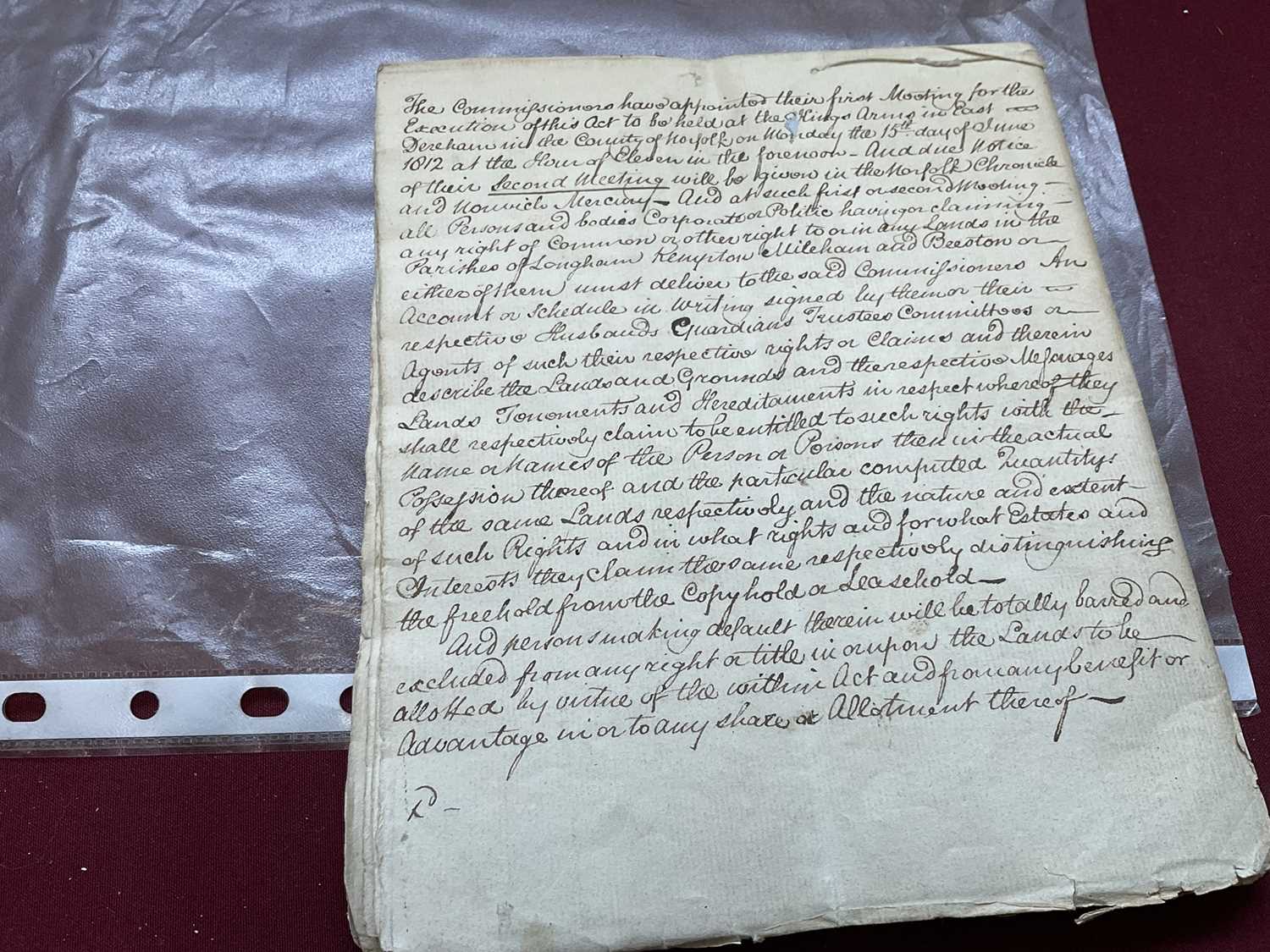Of Norfolk and Sir Edward Coke (1552-1634) interest: Large archive of indentures on vellum and paper - Image 18 of 73