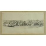 Louis Prince (act.1923-1959) pencil on paper - Sudbury from the Top of Ballingdon Hill, c.1960, sign