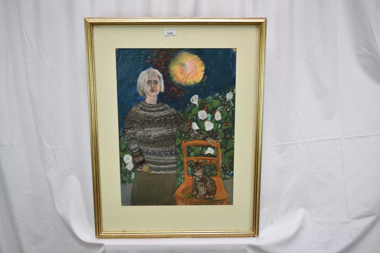 *Olive Cook (1912-2002) pastel - Dressed Alike, signed and inscribed verso, 54cm x 39cm, in glazed g - Bild 2 aus 5