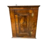 18th century walnut corner cupboard