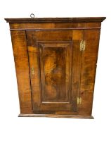 18th century walnut corner cupboard