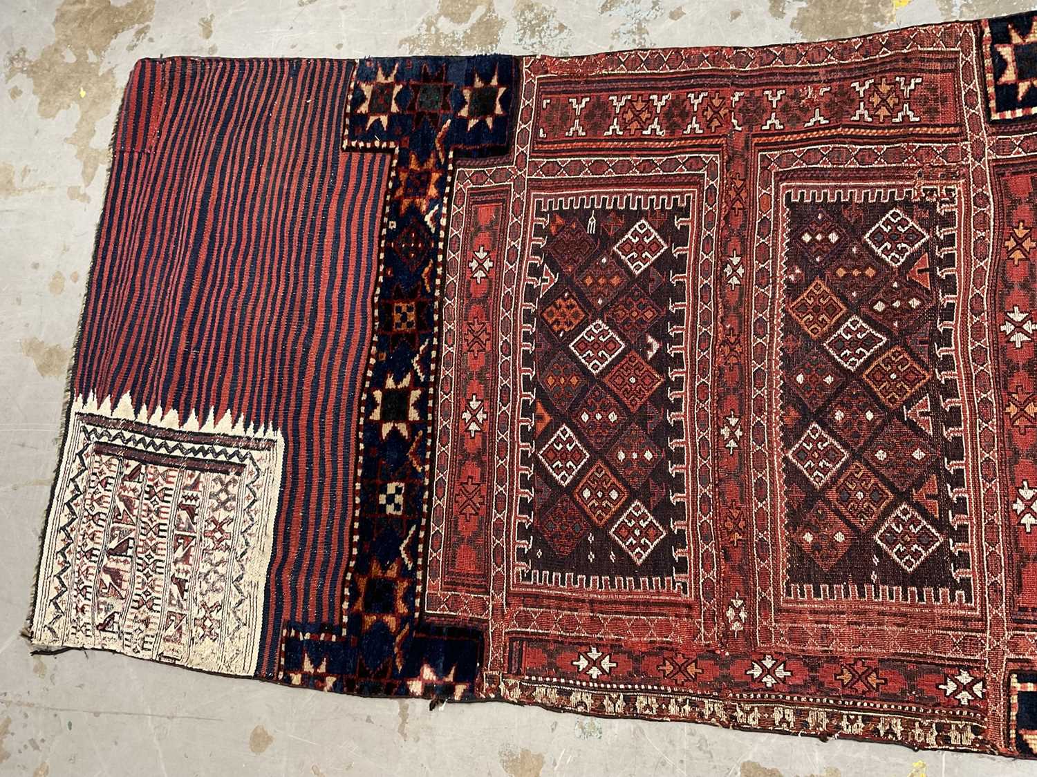 Kelim type kashgai saddle rug - Image 6 of 6