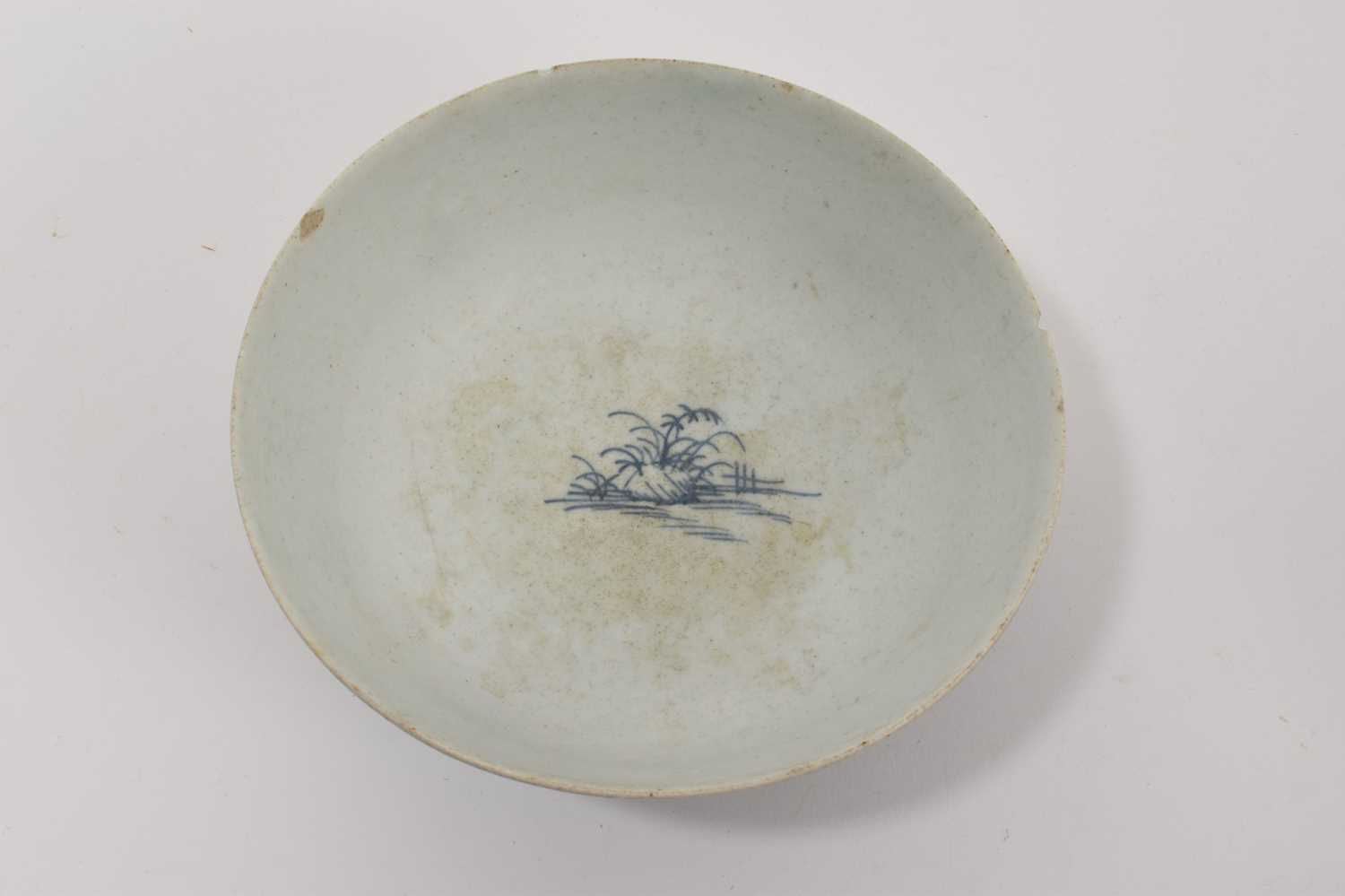 Bow blue and white porcelain bowl - Image 4 of 9