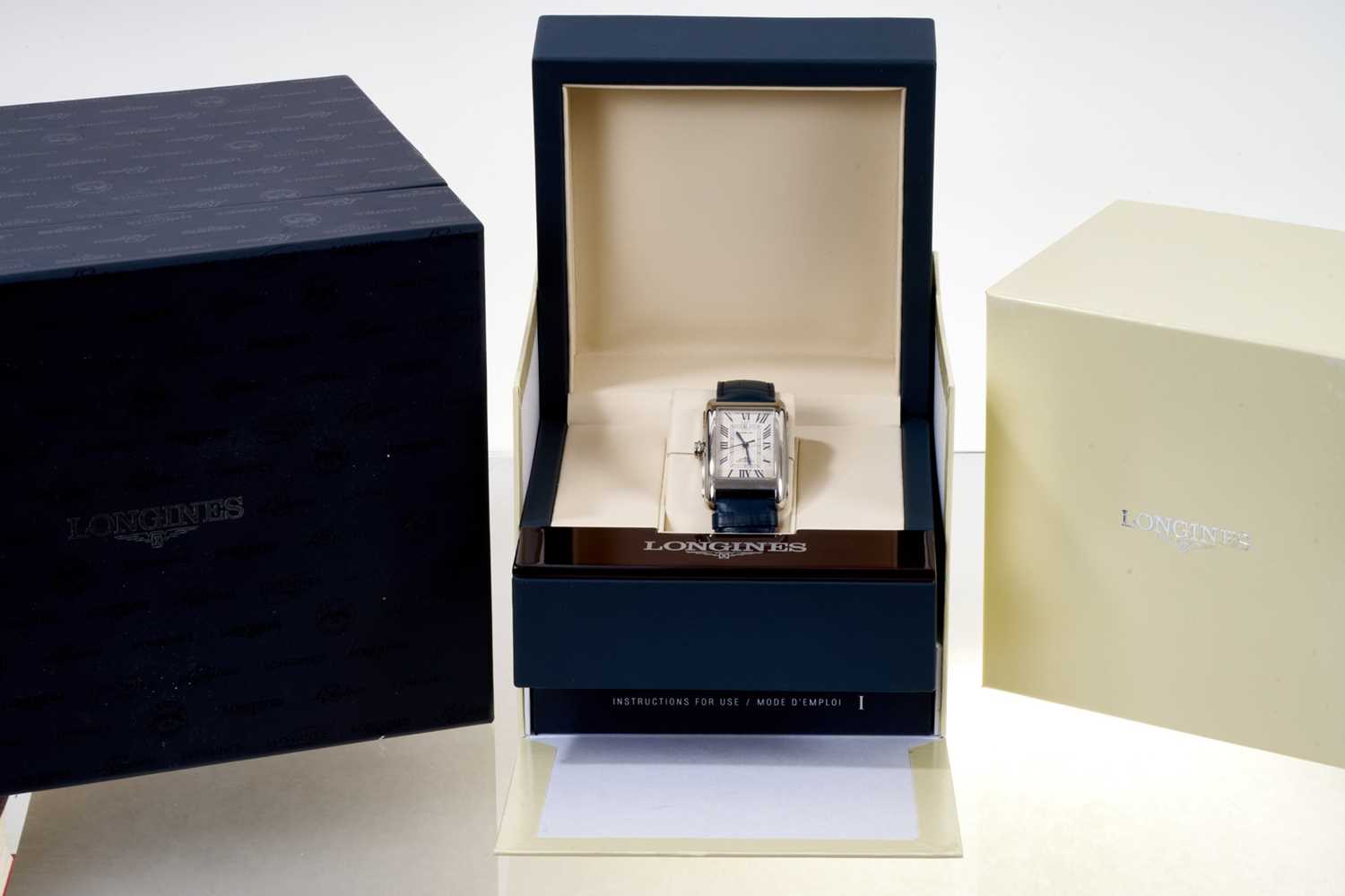 Gentlemen’s Longines Dolcevita steel wristwatch, boxed with papers - Image 4 of 6