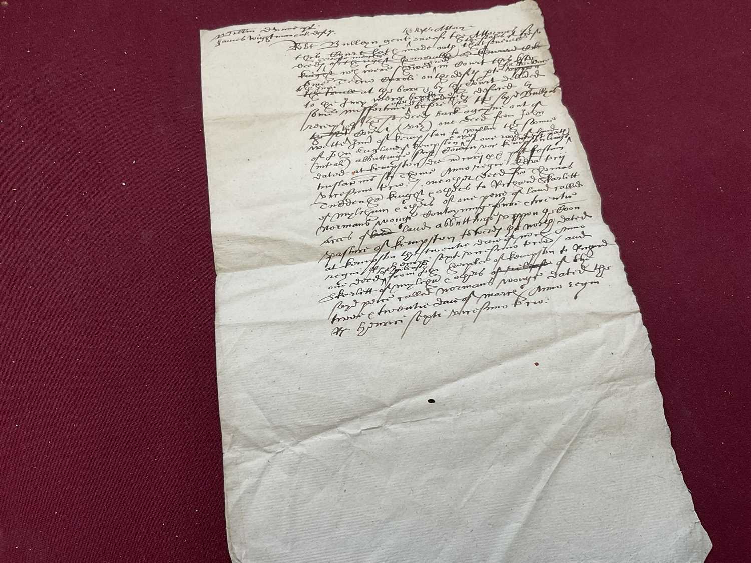 Of Norfolk and Sir Edward Coke (1552-1634) interest: Large archive of indentures on vellum and paper - Image 49 of 73