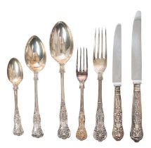 Silver canteen of cutlery - six place setting
