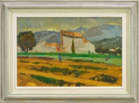 *Edwin Smith (1912-1971) oil on canvas - Provence, June '55, signed, inscribed and dated verso, 40cm