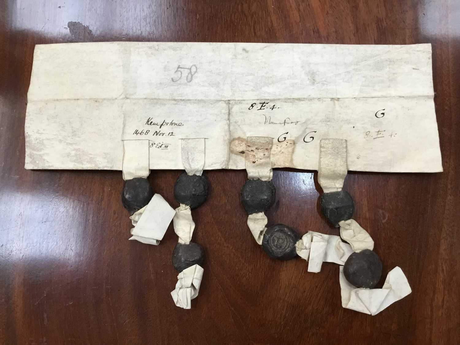 Of Norfolk interest: Good collection of early indentures on vellum and paper - Image 12 of 58