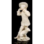 18th century white glazed figure