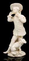 18th century white glazed figure