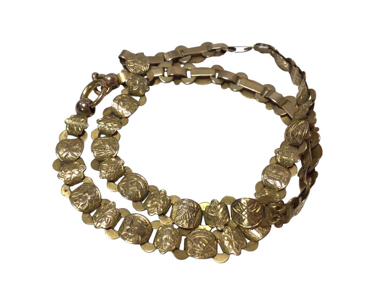 Victorian gold fringe necklace - Image 2 of 2