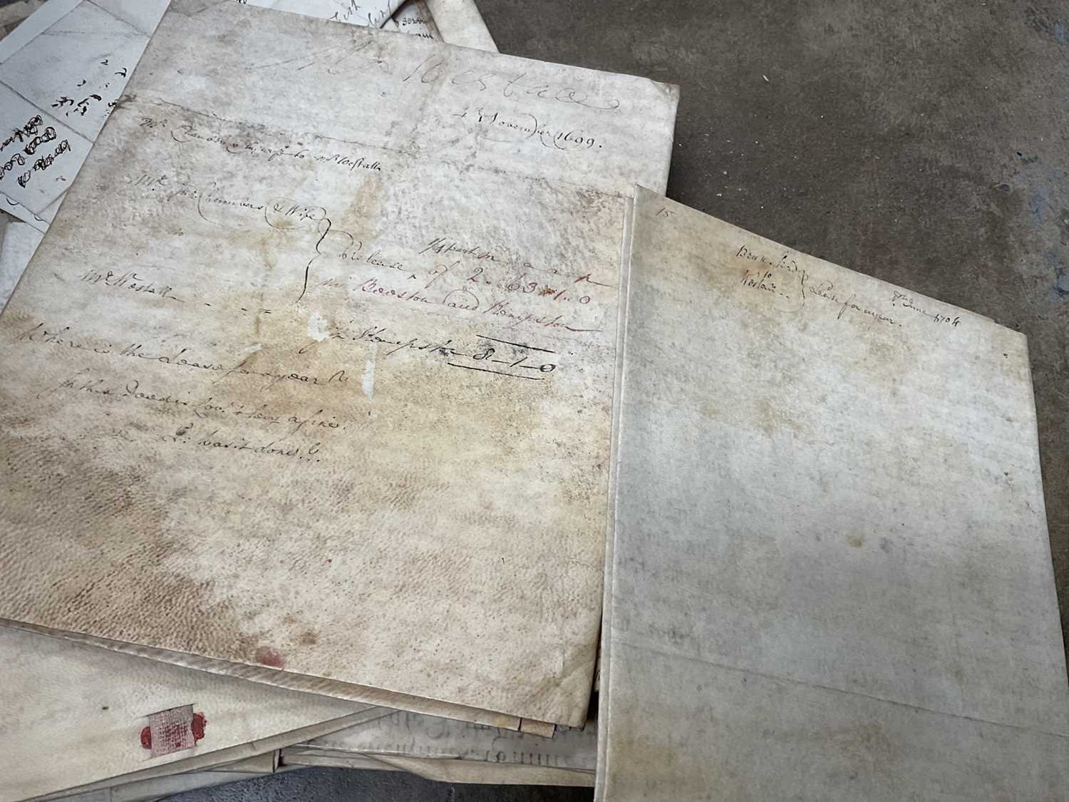 Large collection of indentures on vellum and paper, 17th century and later - Image 10 of 77