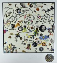 Richard Drew, known as Zacron (British, 1943-2012) silkscreen print - Led Zeppelin III album cover,