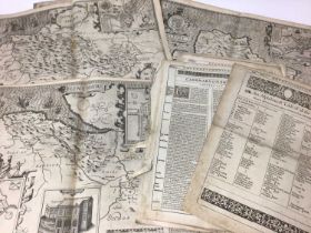 Collection of John Speed Welsh maps, all circa 1627