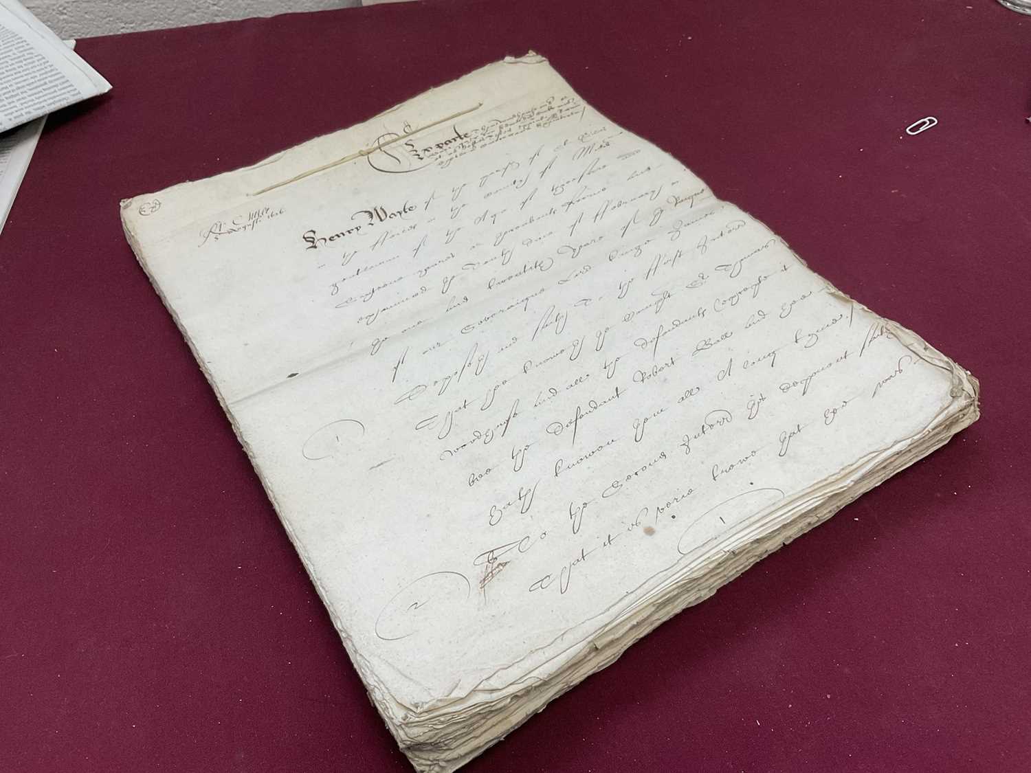 Of Norfolk and Sir Edward Coke (1552-1634) interest: Large archive of indentures on vellum and paper - Image 53 of 73