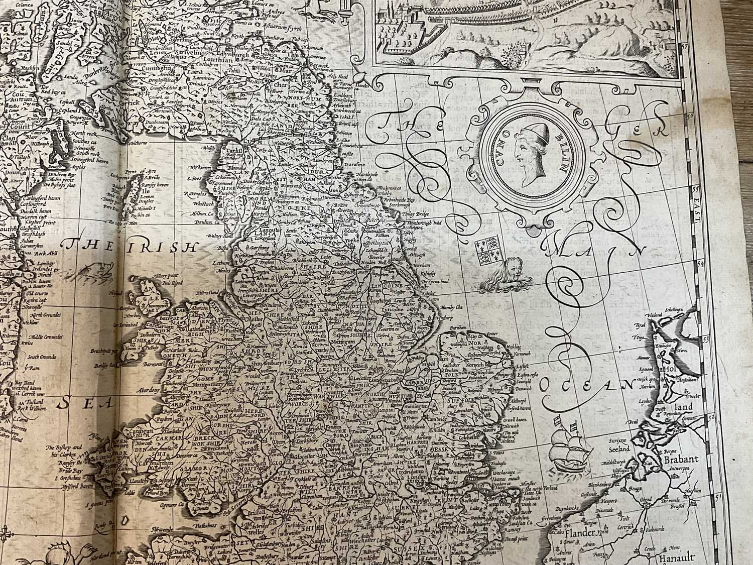 John Speed -17th century engraved map of British Isles - Image 6 of 15
