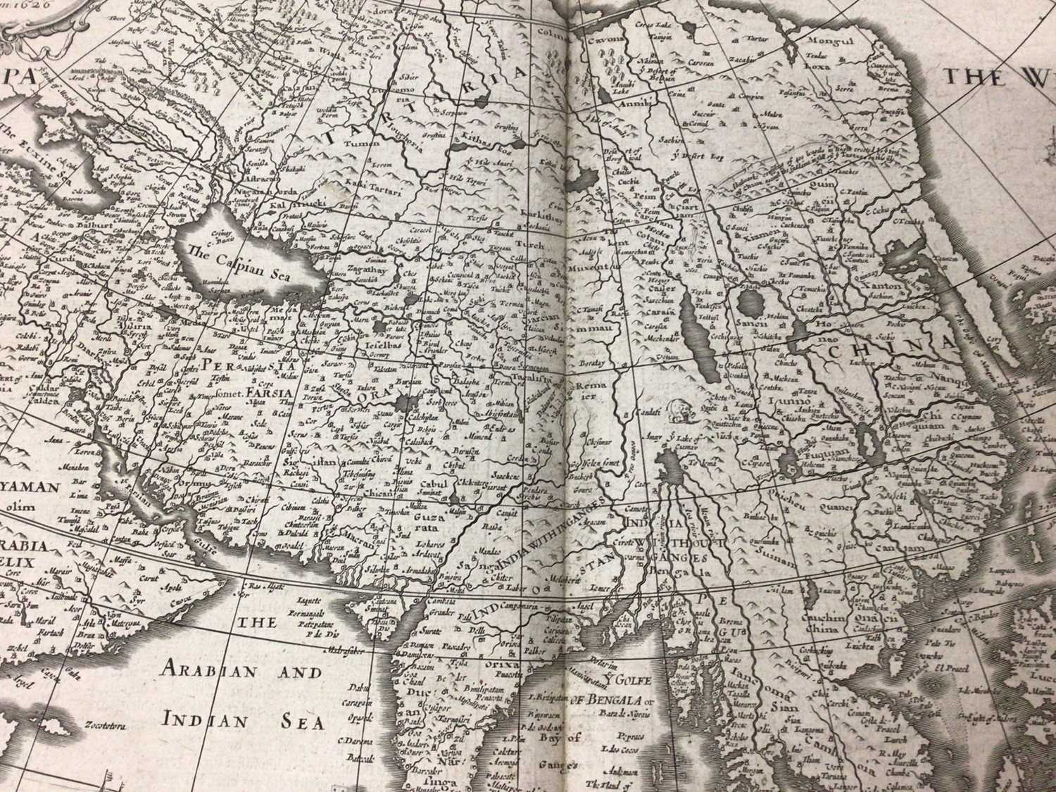 John Speed - 17th century engraved map of Asia - Image 4 of 8