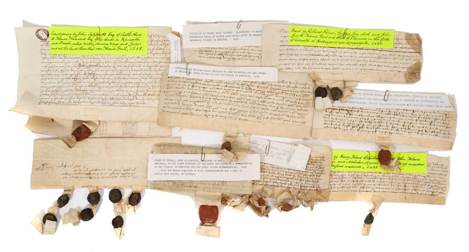 Of Norfolk interest: Good collection of early indentures on vellum and paper - Image 2 of 58