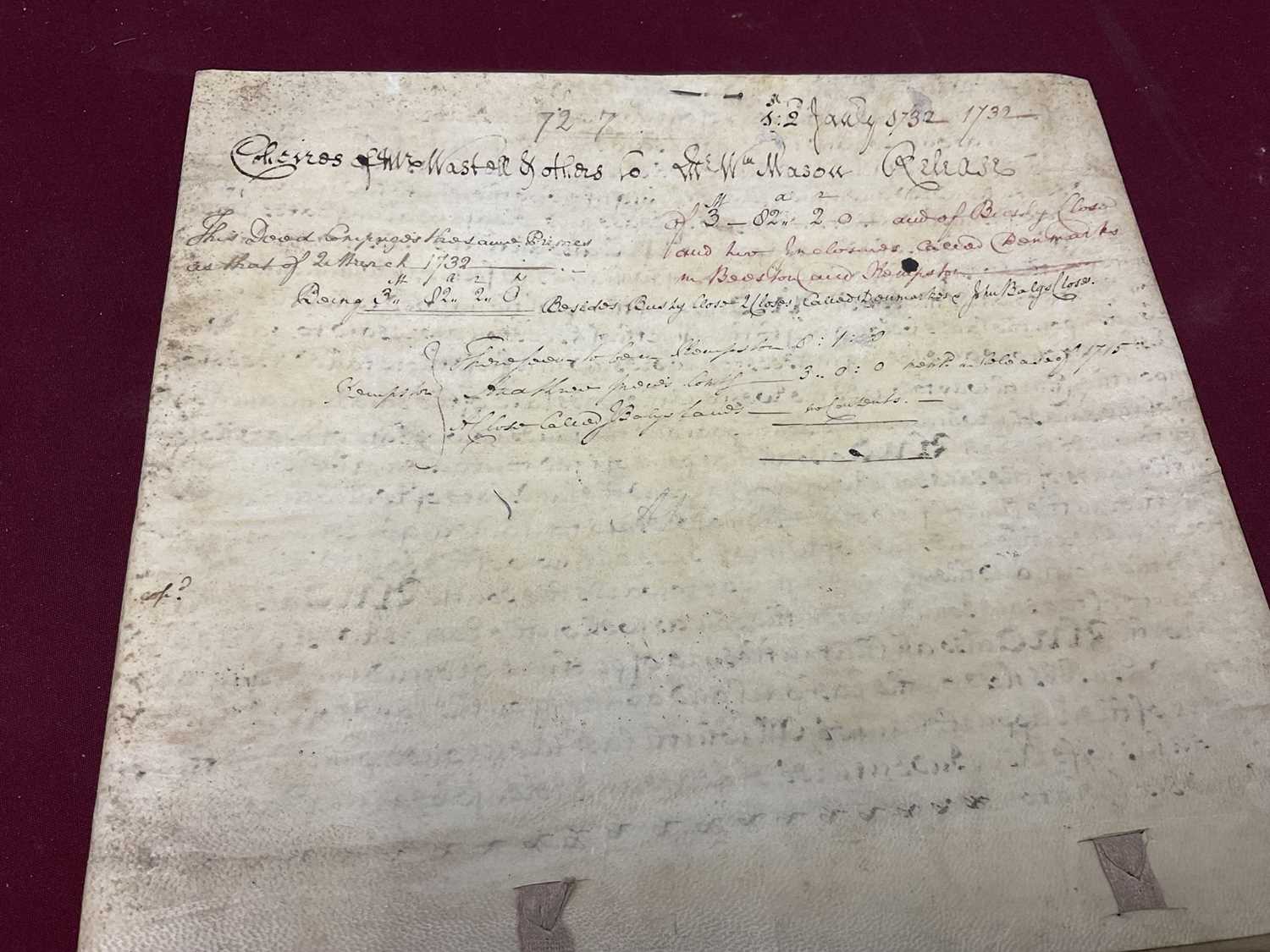 Large collection of indentures on vellum and paper, 17th century and later - Image 49 of 77