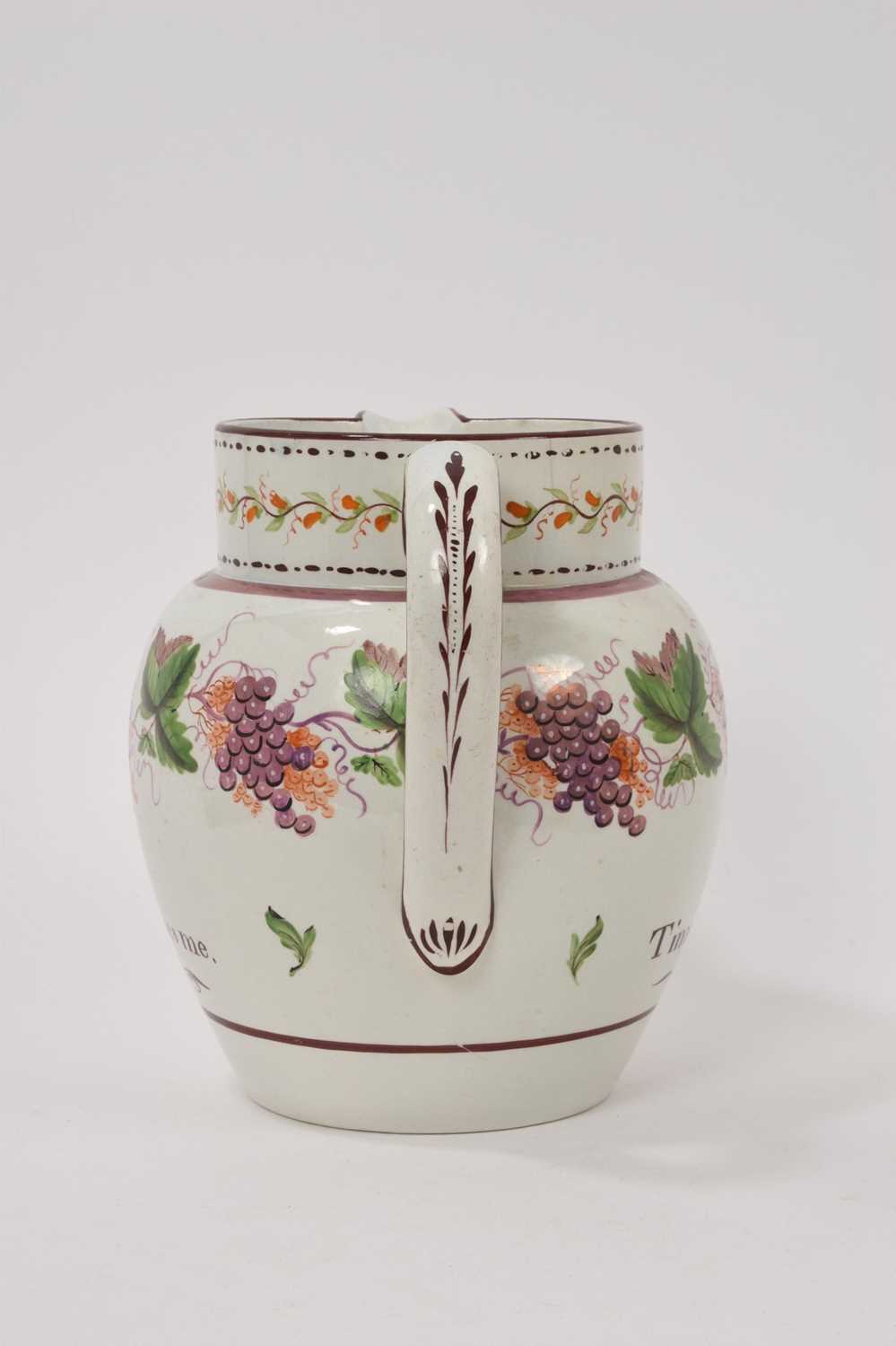 Pearlware jug, named and dated 1820 - Image 3 of 6
