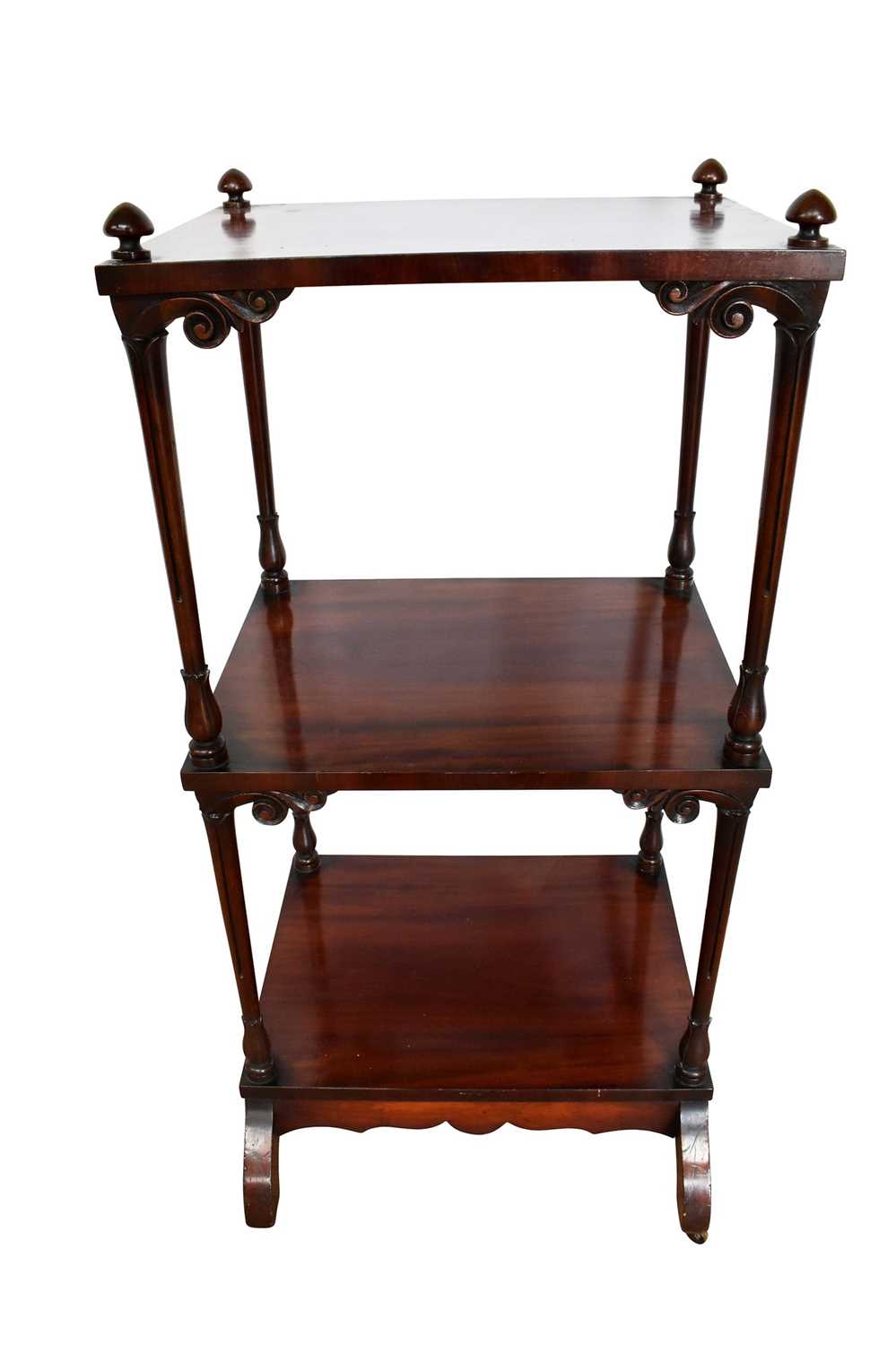 Mid 19th century mahogany whatnot