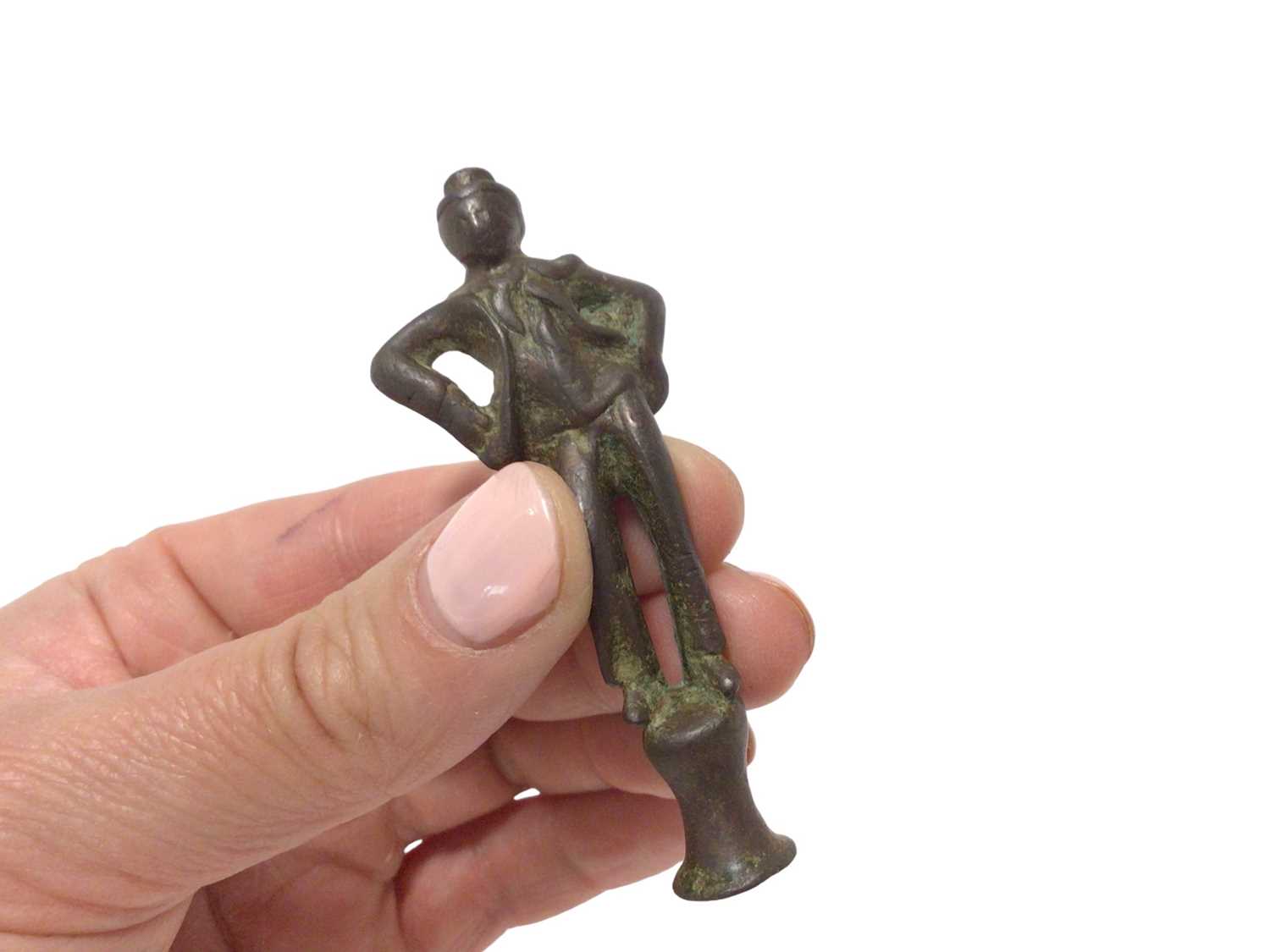 18th century petronel and an 18th century figural pipe tamper - Image 4 of 4