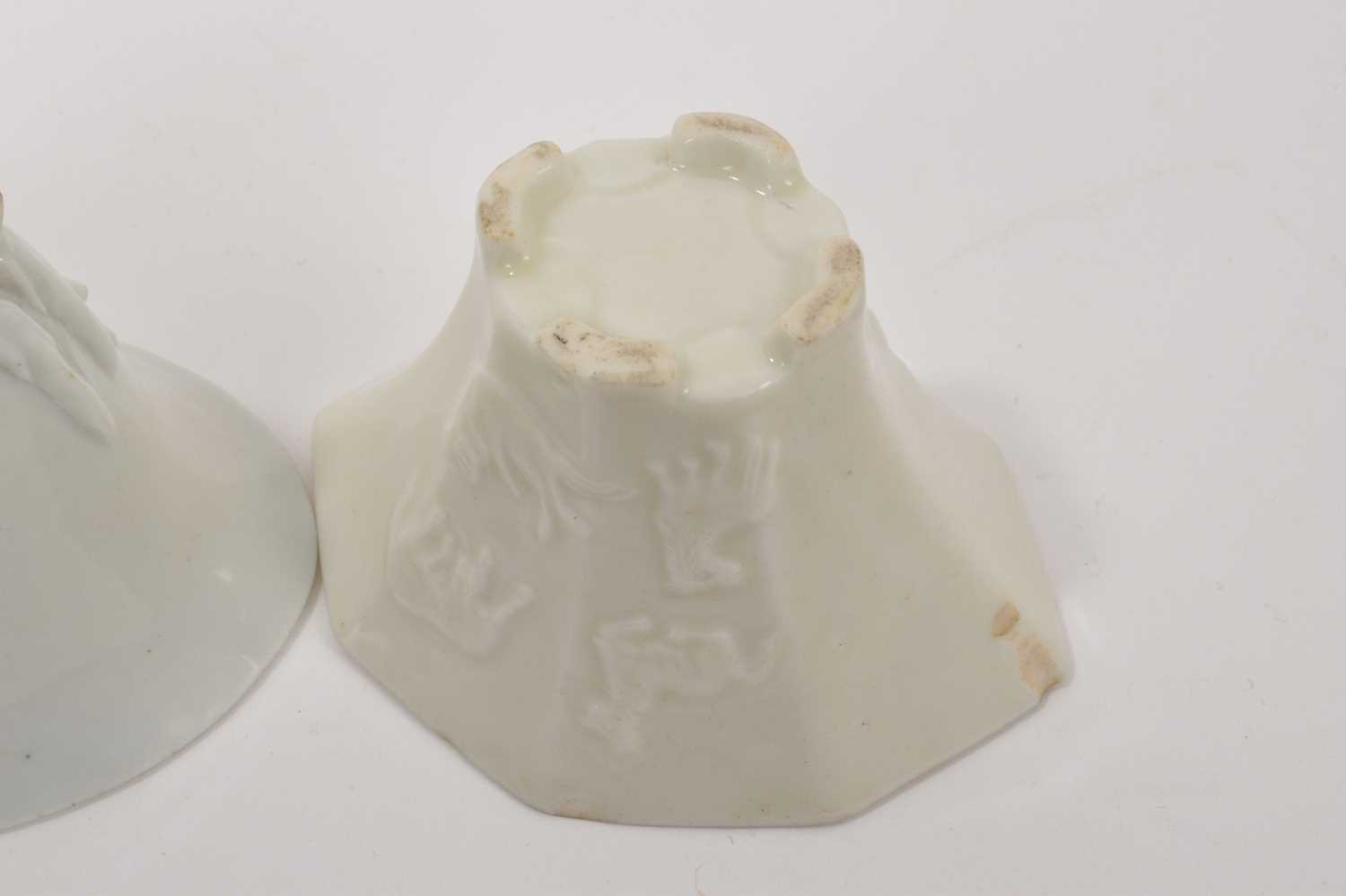 Two Chinese blanc-de-chine libation cups - Image 5 of 8
