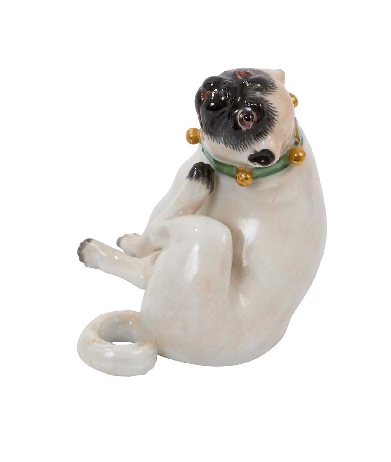 Meissen porcelain pug figure