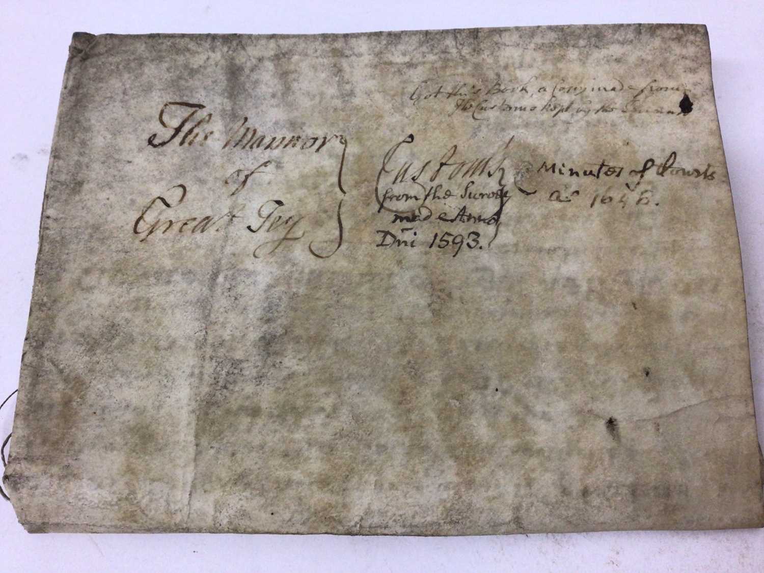 Document of local interest - The Manor of Great Tey, copy of a survey made 1593 - Image 4 of 4