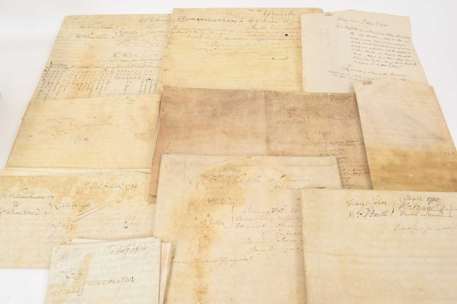 Large collection of indentures on vellum and paper, 17th century and later - Image 3 of 77