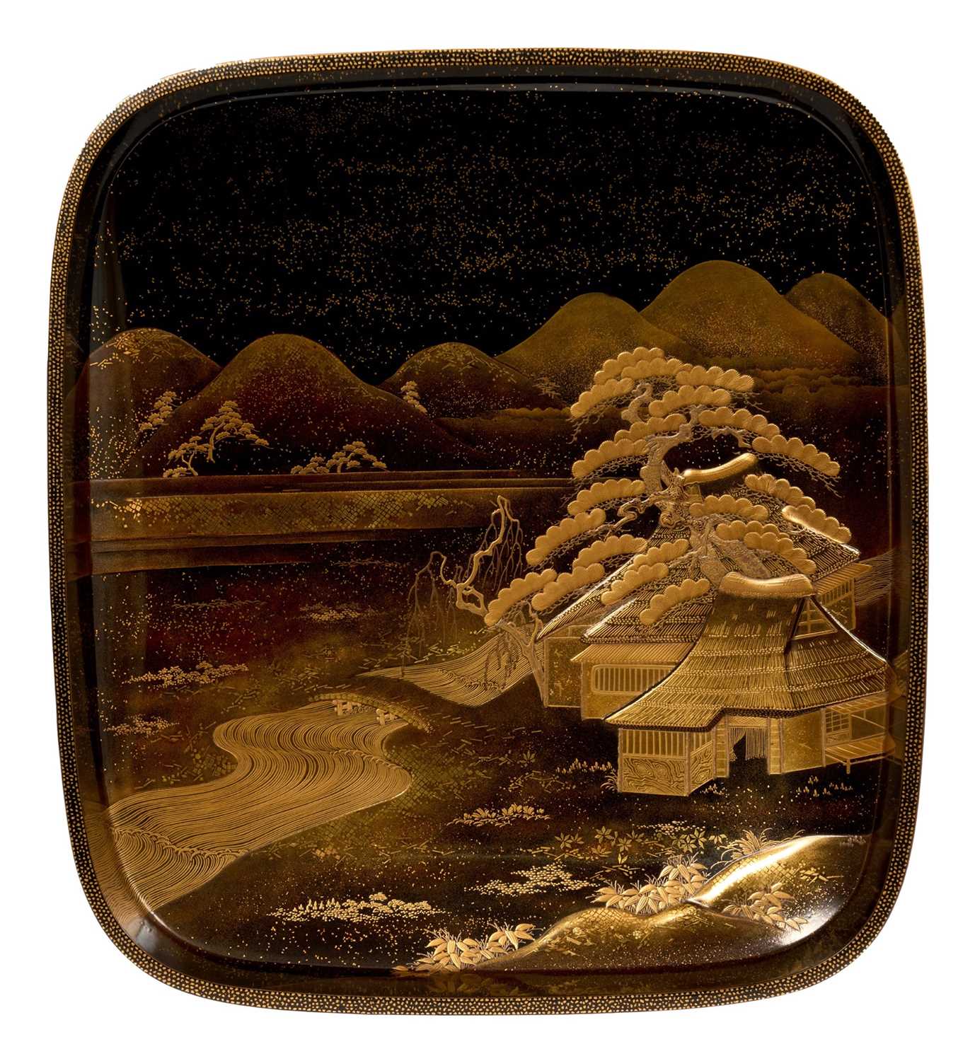 Superb matching set of a gold lacquer ryoshibako and suzuribako, Meiji Period - Image 11 of 18