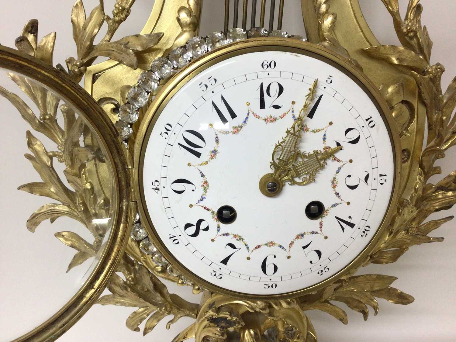 Good quality 19th century French Louis XVI-style ormolu cartel clock - Image 6 of 16