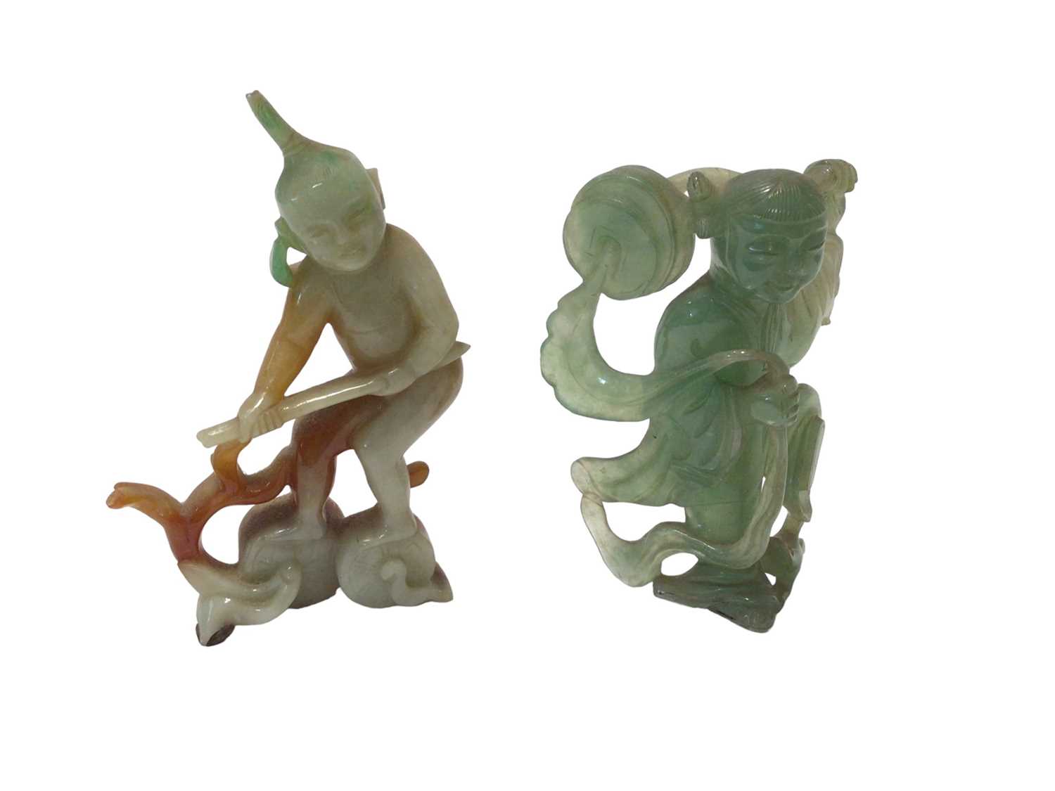 Group of Chinese jade and hardstone carvings - Image 2 of 15