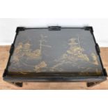 Chinoiserie lacquered coffee table