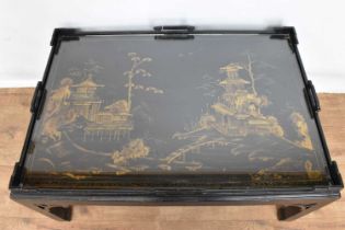 Chinoiserie lacquered coffee table