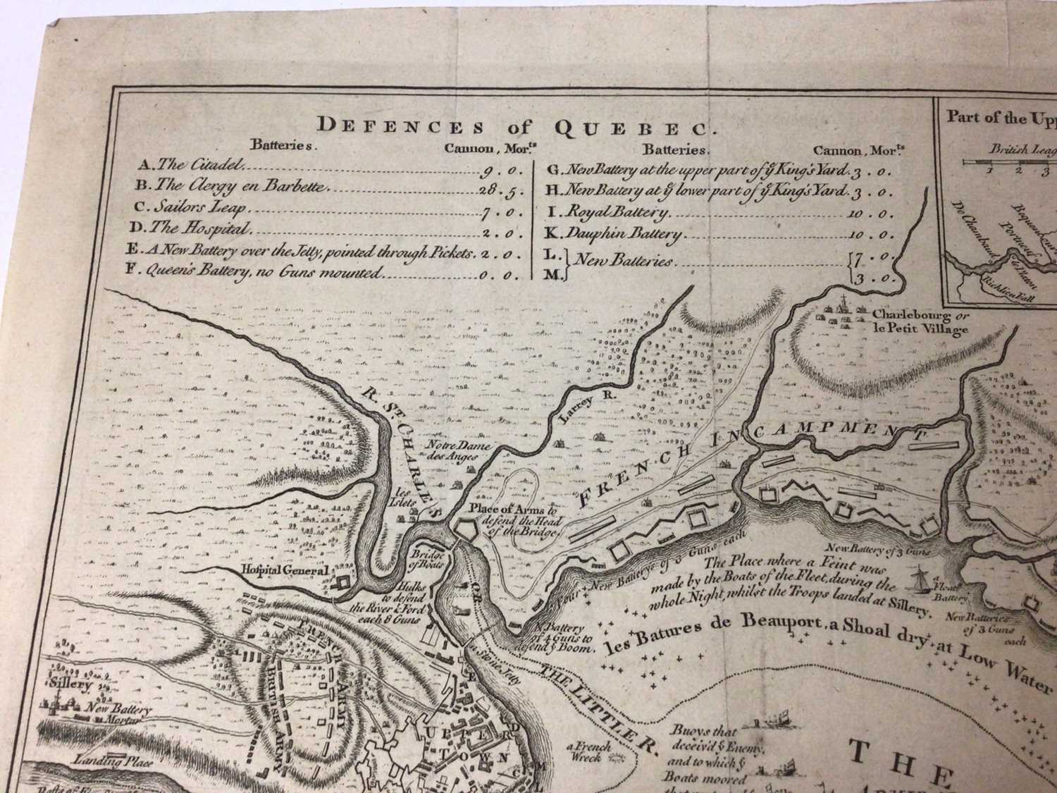 1759 siege of Quebec map - Image 2 of 7