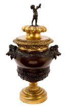 Bronze and ormolu niche urn