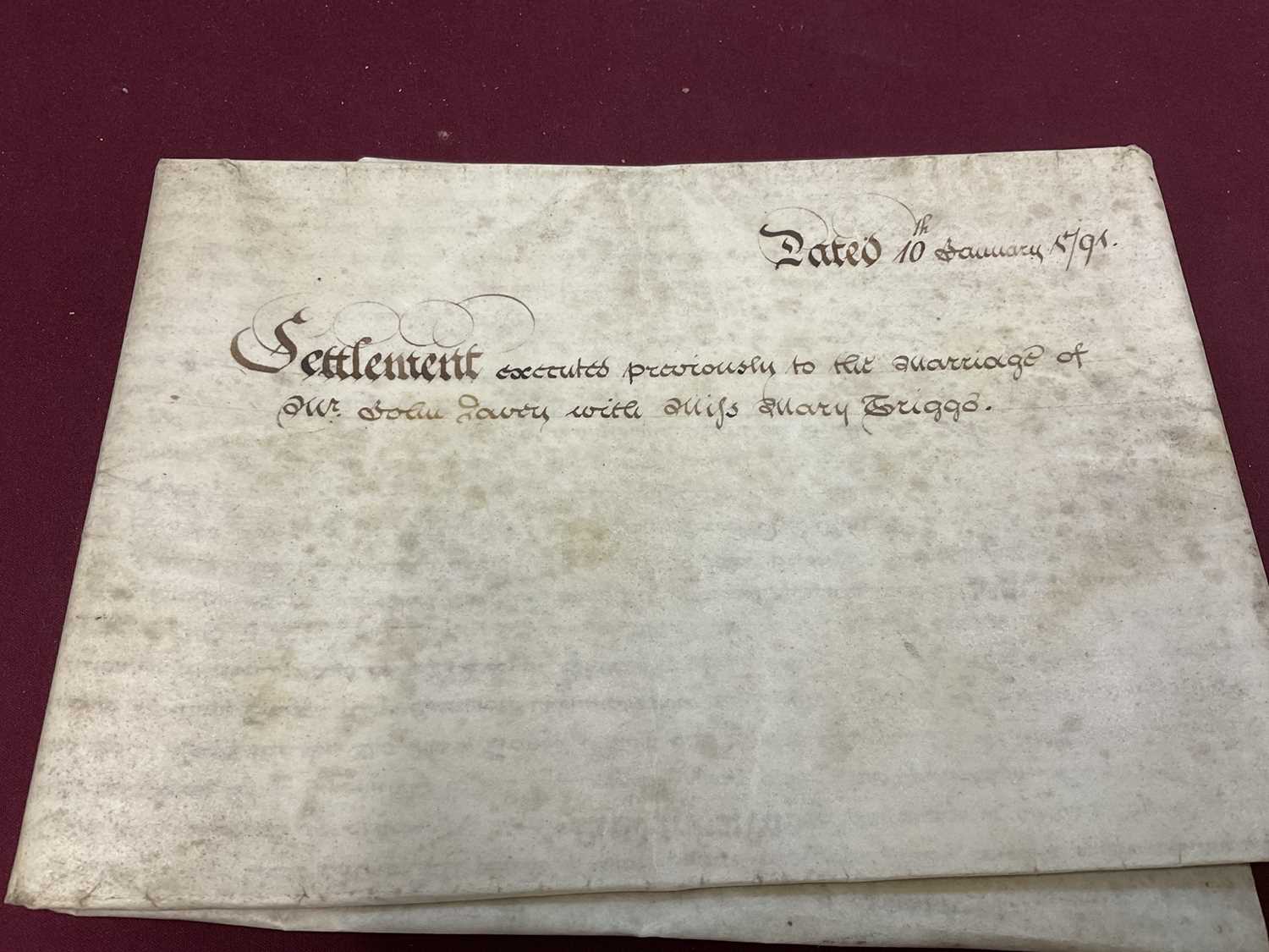 Large collection of indentures on vellum and paper, 17th century and later - Image 62 of 77