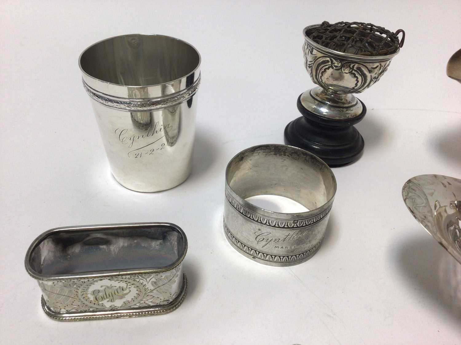 Selection of miscellaneous 19th/20th century silver - Image 3 of 7