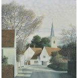 Michael Pettersson (b.1939) watercolour - Court Street Nayland, signed and dated 2-'80, together wit