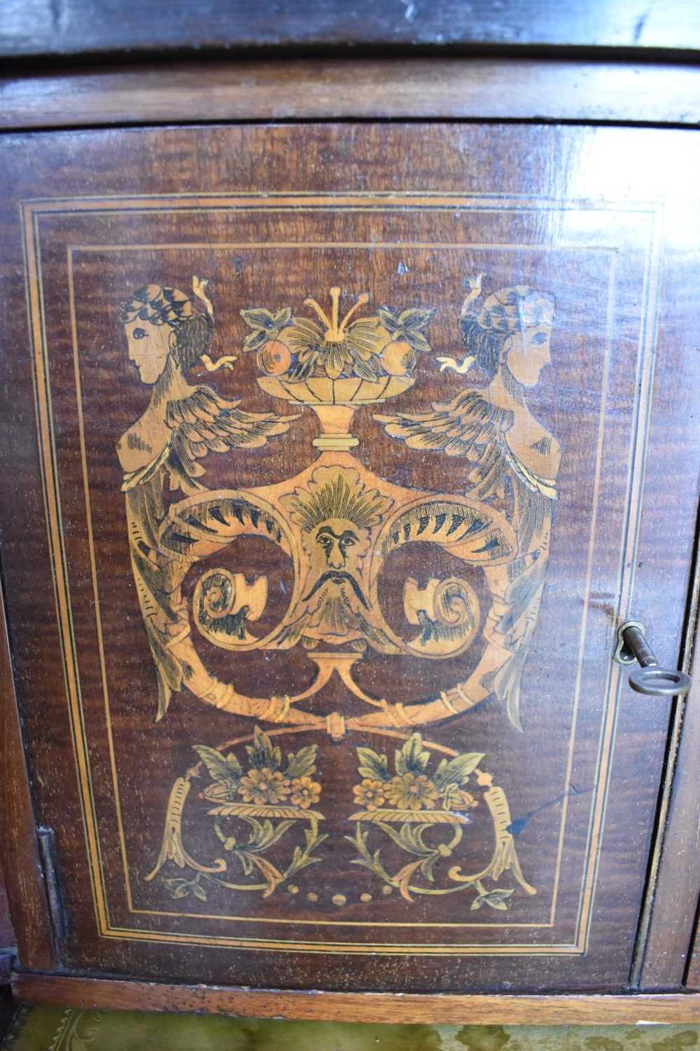 Edwardian mahogany and marquetry Carlton House desk - Bild 5 aus 27