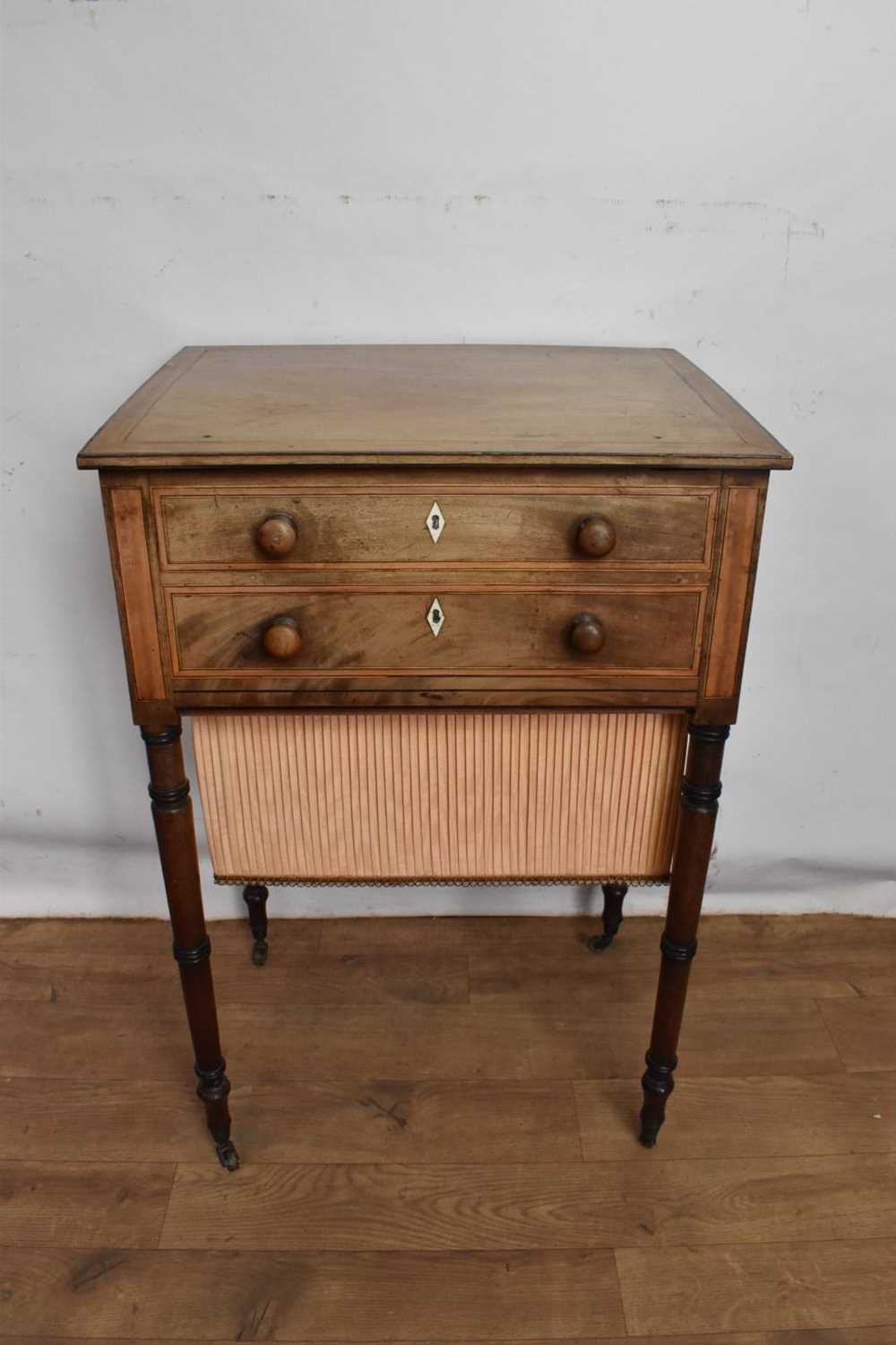 Regency mahogany work table - Image 3 of 9