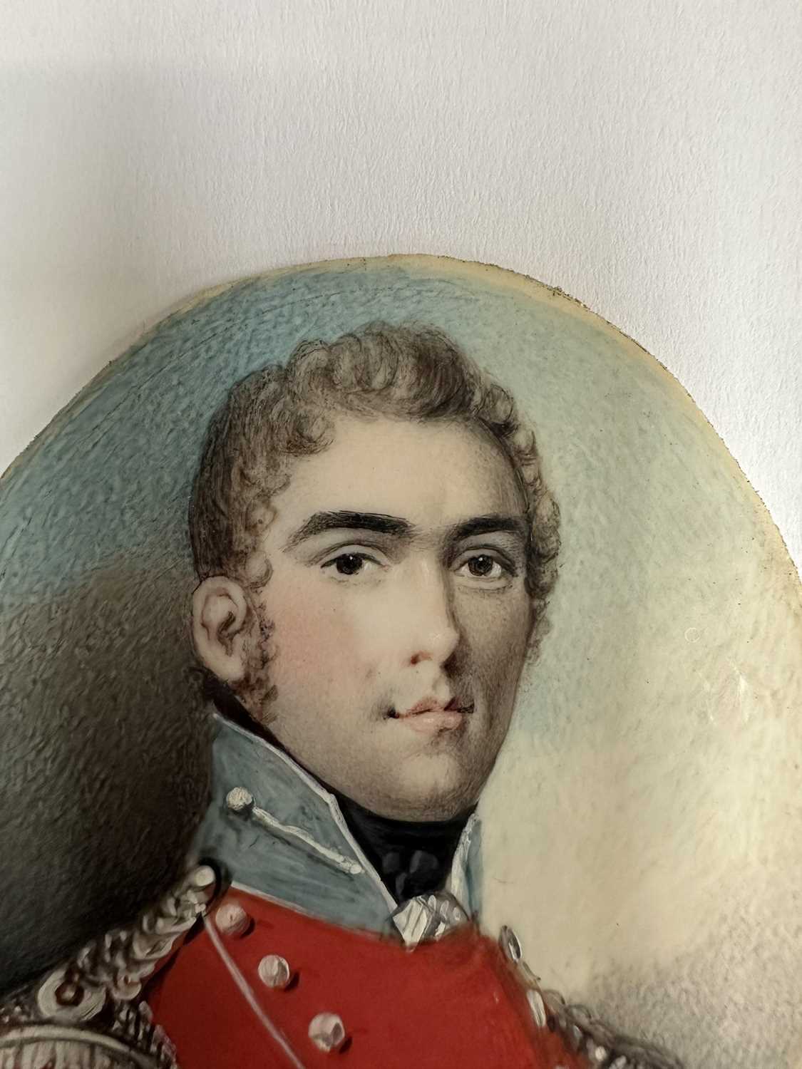 Nicholas Freese (active 1794-1814) portrait miniature on ivory - Portrait of an Office - Image 14 of 16