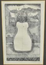 Sheila Robinson (1925-1988) signed limited edition etching - 'Jug' 2/20, dated 1969, 28cm x 18cm, in