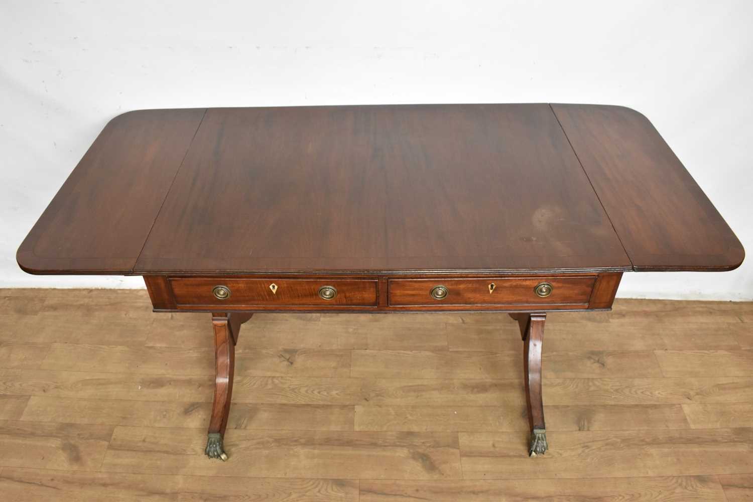 Regency mahogany sofa table - Image 4 of 9