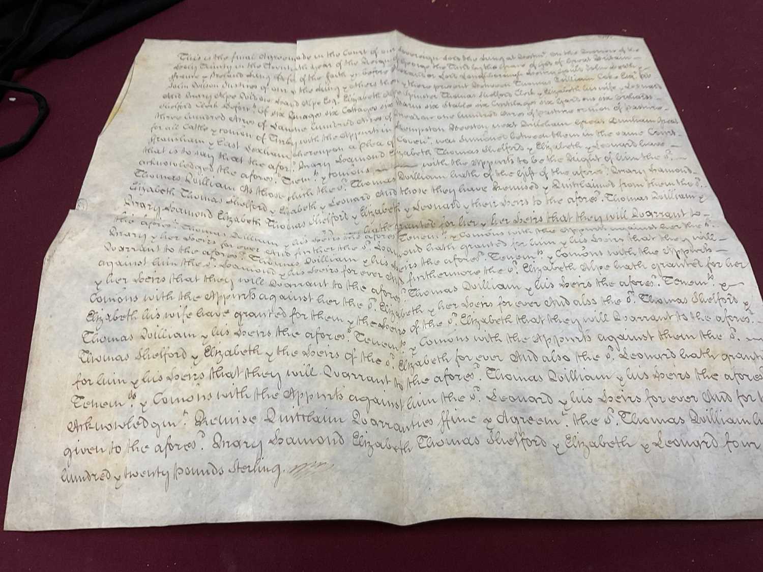 Large collection of indentures on vellum and paper, 17th century and later - Image 65 of 77