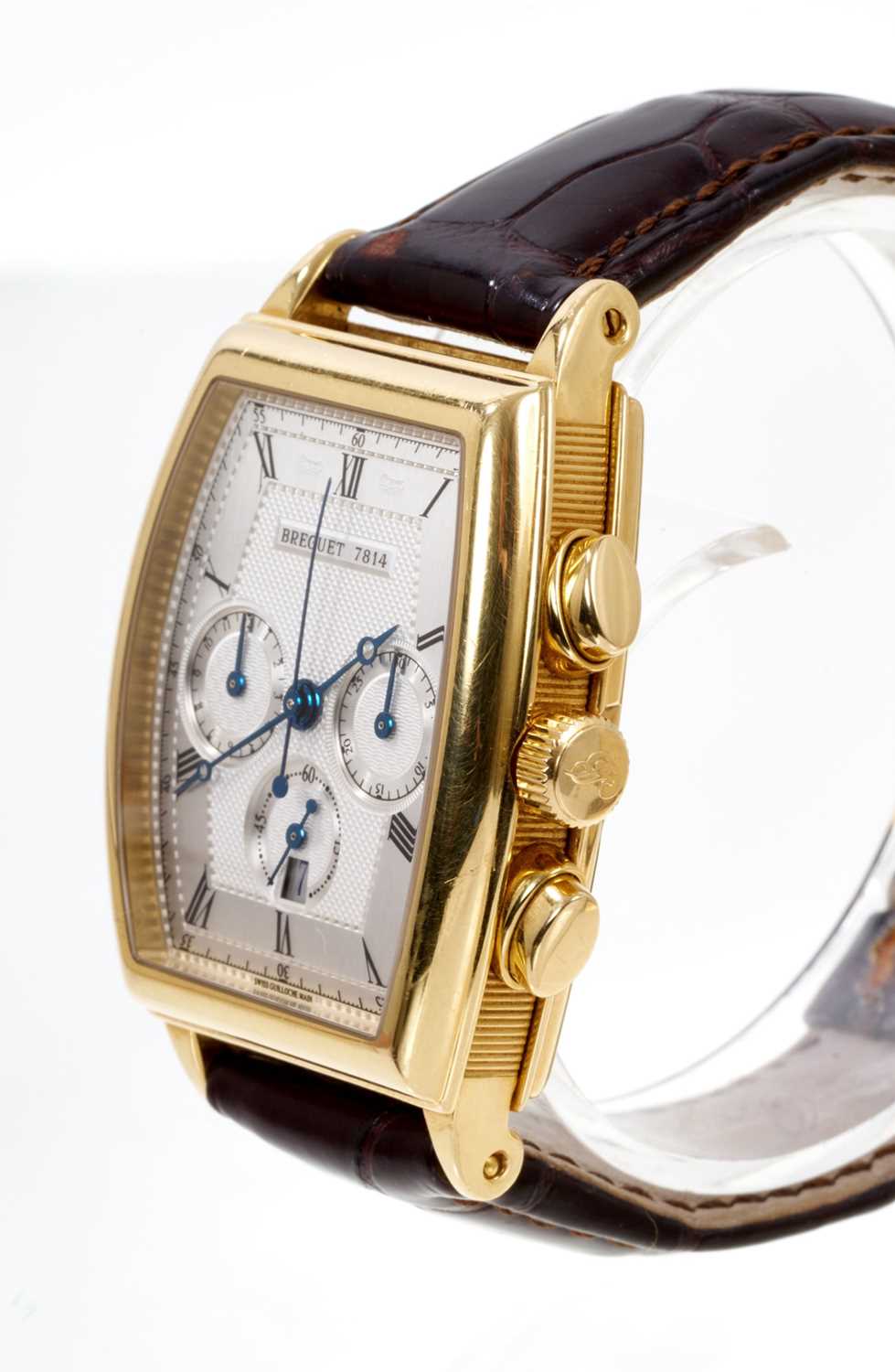 Fine Gentlemen’s 18ct gold ‘Breguet Heritage Chronograph wristwatch in box with papers - Image 6 of 9