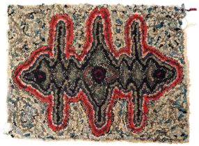 Small handmade rag rug by Lucie Aldridge