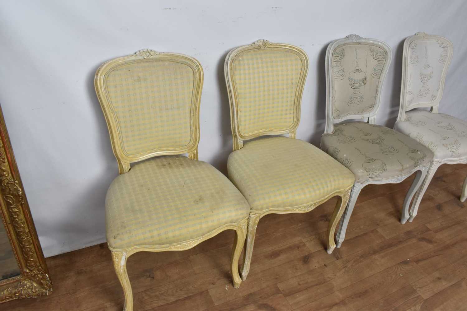 Set of six French style dining chairs - Image 9 of 9